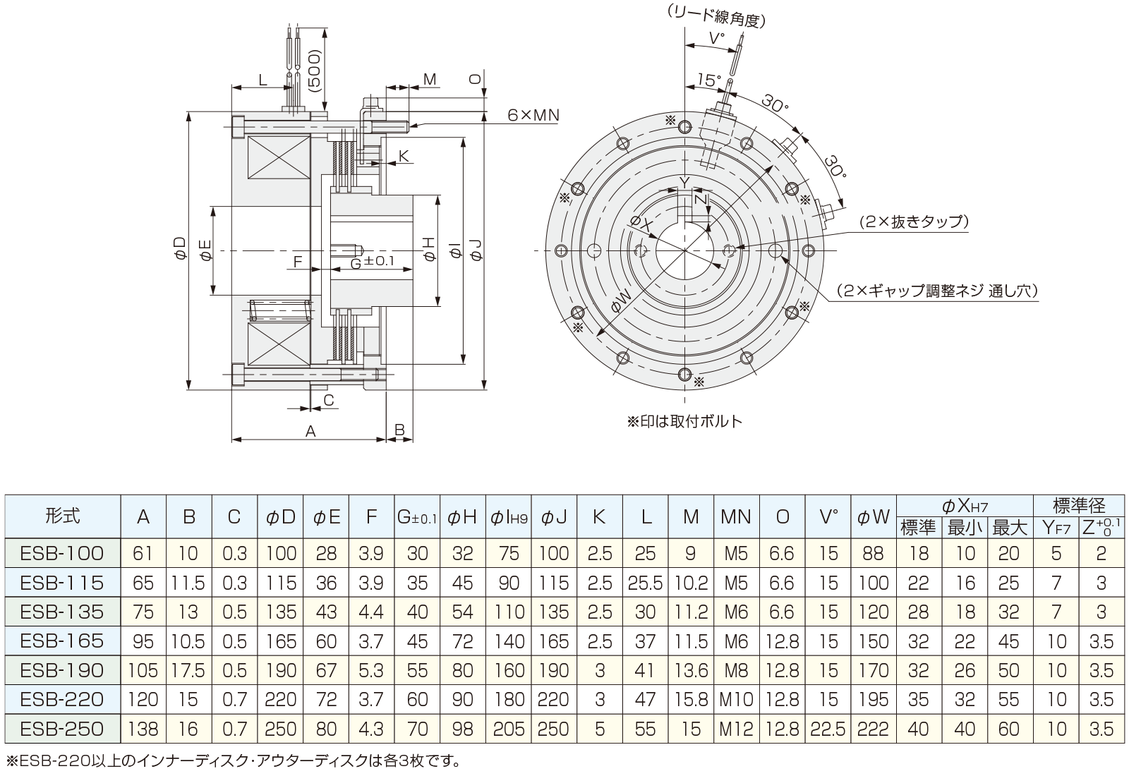 外形図・寸法表