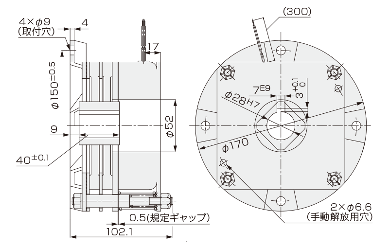 外形図・寸法表 NAB-54